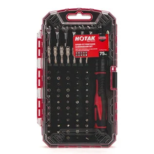 75-in-1 Precision Screwdriver Set, Magnetic Ratcheting Kit W/ Quick-Release Bits for Electronics Repair, Phone & PC KL