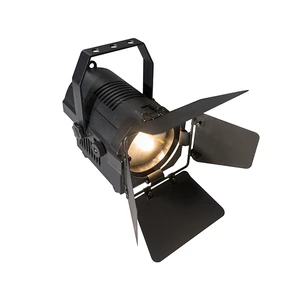 50W Tunable White Manual Zoom Led Fresnel Light News Interview Micro Film Shooting Event Wedding Shooting DMX Barndoor Spotlight