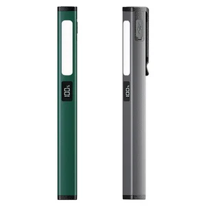 Mini Pen-Shaped Zoom Flashlight Rechargeable Three-Light Source Medical LED Light Strong Pupil Pen Light ABS Waterproof USB COB
