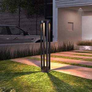 Customized Waterproof Modern Simple Round Aluminum Lamp Body AC220V Warm Light Lawn Lamp Villa Garden Corridor Lawn Lamp