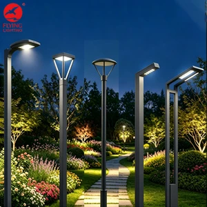 Customized Outdoor Waterproof Aluminum Led Lamp Pole Villa Courtyard LED Landscape Garden Light
