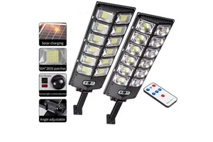 5000W Solar Lights Outdoor Waterproof LED Flood Lights Motion Sensor with Remote 3 Modes Street Lamp for Yard Garden Path