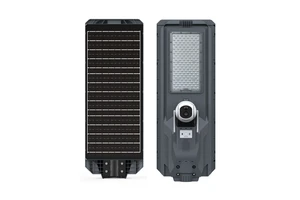 High Lumen DC Outdoor IP65 Waterproof 1200W All-in-One Solar Street Light With Camera 6500-7500K For Road & Garden Landscape