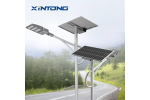 XINTONG High Efficiency Solar Street Lamp High Brightness Solar Street Light Street Lingt With Pole