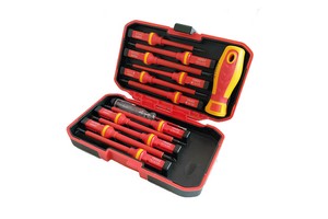 Electrician Repair Tools Kit 1000V Changeable Insulated Screwdrivers Set with Magnetic Slotted Torx Bits