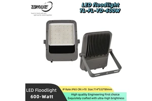 High-quality, Long-life Led 600w Outdoor Floodlight for Engineering Lighting, 140-170lm/w, with a 5-year Warranty