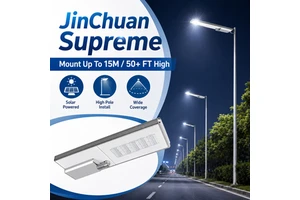 Heavy Duty IP66 Solar Street Light High Power AC/DC LED Road Lamp with Battery Backup for Large Area Outdoor Lighting