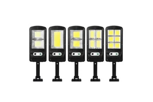 Wason 3 Modes Outdoor Wireless Led Solar Street Light Dusk to Dawn Motion Sensor Security Street Lamp With Remote Control