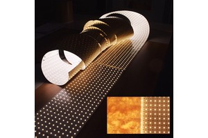 Ultra-Long LED Light Sheet Roll 480W 24V 6000K Cool White Dimmable Flexible Cuttable Backlight Panel Board Translucent Onyx High