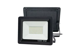 9000 Lumens 100W White Floodlight Thick Die Cast Aluminum Waterproof Outdoor IP66 For Warehouse Garden Park Yard Walkway