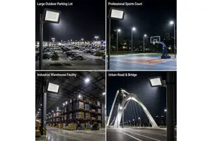 IP66 Outdoor LED Floodlight with CE Certification 30W to 300W 110V/220V Aluminum Lamp Body Spotlight Flood Light