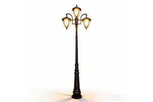 Outdoor European Antique Courtyard LED Street Lamp IP65 Waterproof Die-Cast Aluminum Column Light Wholesale Direct