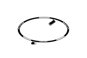 LED Circular Magnetic Track Light Lamp 20mm Ring Arc Magnet Rail 48V Spotlight Floodlight Folded Grille living Bed Room Lights