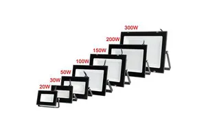 New IP65 Waterproof Outdoor Landscape Slim LED Flood Light AC 10W-300W for Electronic Components