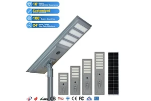 ZY CE ROSH Customized Outdoor Solar Road Lamp Ip65 Waterproof Aluminum 300W 400W 500W 600W SMD All In One Led Solar Street Light