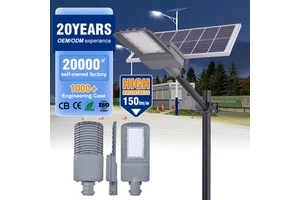 Modern Commercial High Lumen Bridgelux Waterproof Lifepo4 Battery Powered Street Light Poles 60w 100w Road Led Lamps