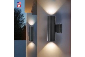 Modern Luxury 25W Wall Lamps Aluminum Waterproof 5CCT Dimmable up Down LED Outdoor Wall Light for Garden