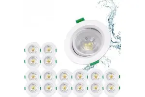 Adjustable Angle LED Spotlight Flame-Retardant Corridor Lamp for Home Anti-Glare Eye Protection Recessed for