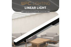 LED Linear Pendant Light 6063-T5 Aluminum Dimmable 3-Year Warranty 3000K-6000K Color Temp for Residential & Office Use