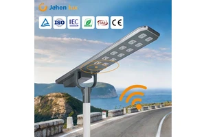 Aluminum 100w 200w 300w 400w 500w Outdoor Led Solar Street Light With Cctv Camera