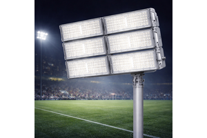 Reliable IP66 IK08 Modular COB LED Flood Light with 5-Year Warranty for Stadium High Mast Tunnel and Industrial Area Lighting