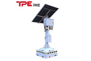 1*490W Solar Panel Block Light Tower DC Powered 24/7 Operation Ready For Disaster Relief Lighting