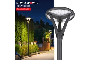 Residential Solar Street Lighting System Outdoor Waterproof LED Lamp with Pole for Roads Highways and Public Infrastructure