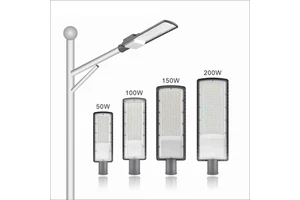 50W Solar Powered LED Street Light Adjustable Angle High/Low Pole with Single Double Arm IP65 Industrial Area Highway Lighting