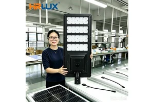 Factory Custom OEM 100W 150W All-in-one Solar Street Light IP66 Heavy Duty Outdoor Project Road Lamp