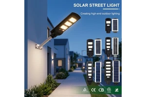 Factory Price 30W-150W IP65 LED Road ABS Split Outdoor Solar Street Lamp