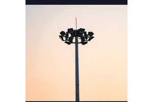 Large Pole-mounted Street Lamps, Customized Height, Road Lighting