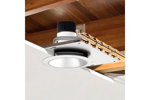 Lanbot ETL 100-277V 8 Inch LED Architectural Commercial Downlight With Mounting Plate with Hanger Bars, NON IC, 5cct, Dimmable