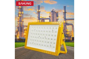 Chemical Plant Led Explosion Proof Lights Ip66 For Hazardous Gas Zone 1 Zone 2 Atex Certificate 80w-200w Industrial Flood Lamps