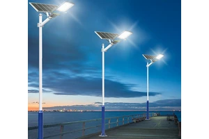 Waterproof IP65 Solar LED Street Light Lamp with Built-in Panel and Battery
