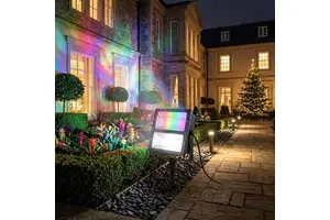 Landscape IP66 Waterproof Aluminum 150W RGBW Flood Lights with Multiple Colors for Bridge Park Building