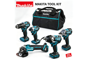 Makita High-power Brushless Motor Tool Set 5-in-1 Complete Set of Tools Including Storage Bag, Engineering Decoration Tools