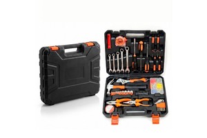 Yuenv 88-piece Multifunctional Repair Tool Set CRV Forged Hardware Combination Manual Tool Kit with Portable Plastic case