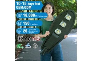 Hot Selling Manufacturer Die-cast Aluminum 50w 100w 150w 200w 250w Street Lamps Outdoor Photocell Sensor Led Street Lights