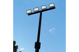New Arrival LUMIO Outdoor LED Stadium Light IP65 Aluminum+Tempered Glass High Mast Flood Light 120 Beam Angle 3000K-6500K Dark