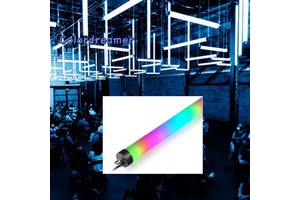 Vertical Horizontal Hanging 3D 360 Degree RGB Color Changing LED Pixel Tube Light DMX