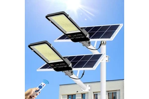 Hot Products 500W IP67 Outdoor Solar LED Street Light Solar Powered Road Lighting with Poles for Urban Outdoor Spaces