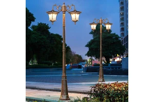 LED Street Lamp European-Style Vintage Outdoor Waterproof IP65 180 Beam Angle 3000-6500K Color Temperature High-Pole Light
