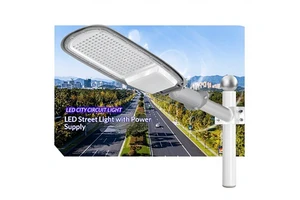LED Adjustable-Angle IP65 Metal Street Lights for Outdoor Road Engineering City & Rural Use 85-265V High-Pole Lights