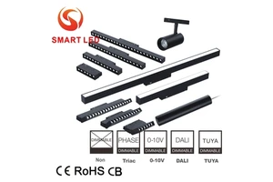 10W 20W 30W 40W 48V DC LED Flood Light Aluminum COB Magnetic Track Rail Office Lighting