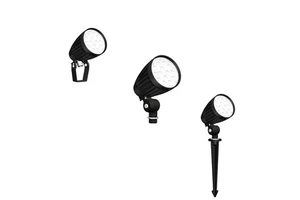 ETL Listed 12W Bullet Flood Light for Landscape, Power & CCT Adjustable, IP65, Medium Beam Angles 35°