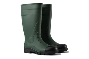 YL6174 Customized Knee-high Outdoor Non-slip Farm PVC Waterproof Wellington Rain Boots For Men