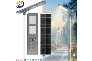Solar LED Street Light 800W Split Design Motion Sensor IP65 Aluminum Housing CE Certified Rural Highway Commercial Long Lasting