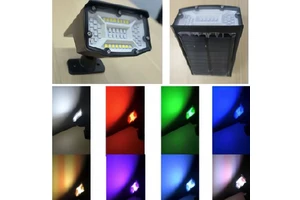 Waterproof ABS Solar LED Spot Lights Wall Lamp Ground Insert Mounted Mini RGB Lawn Lamps Tree Garden Solar Floodlight