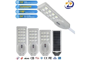 ZY Commercial CE ROSH Outodoor Integrated Street Light Ip65 ABS 100w 200w 300w Waterproof All in One Solar Streetlight