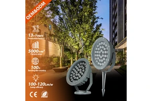 Landscape Lawn Garden Light Floodlight Aluminium Ip65 Outdoor Waterproof 6w 12w 18w Led Spike Light